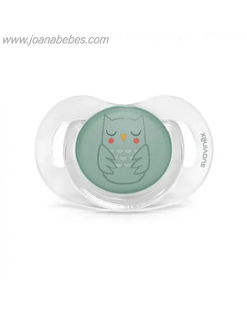 SUAVINEX Chupete fisiologico silicona 0-6 meses VERDE