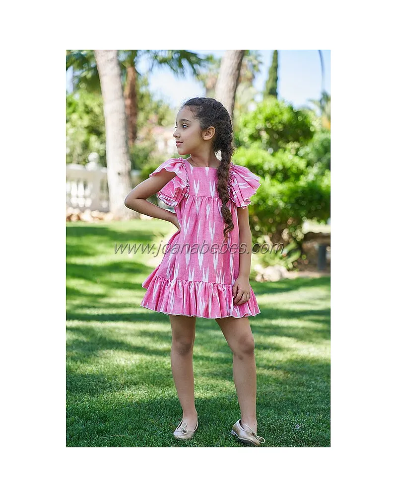 LA ORMIGA VESTIDO ETNICO CORAL