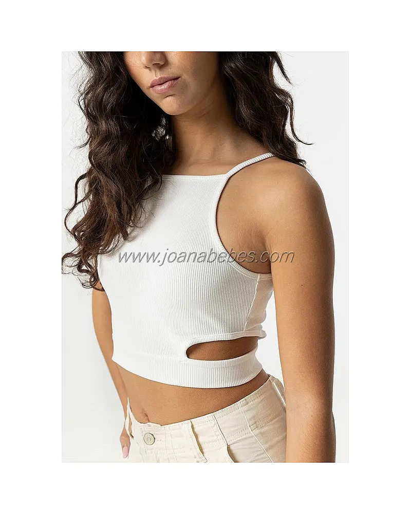 TIFFOSI Top Halter Cut Out BLANCO ROTO