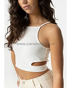 TIFFOSI Top Halter Cut Out BLANCO ROTO