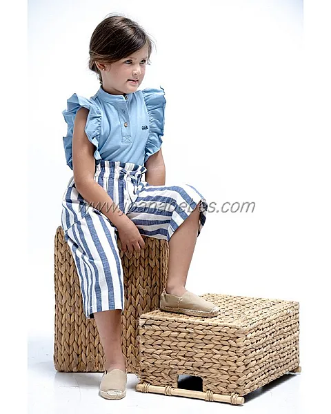 JOSE VARON PANTALON PALAZO RAYAS TINTA