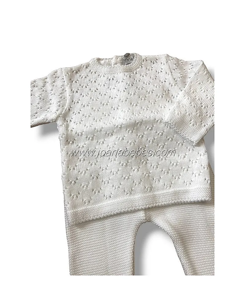 MEBI NATURE JUBON Y POLAINA BLANCO