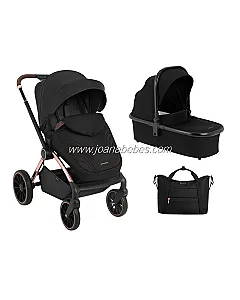 Carrito de bebé 2en1 con capazo Kara Negro