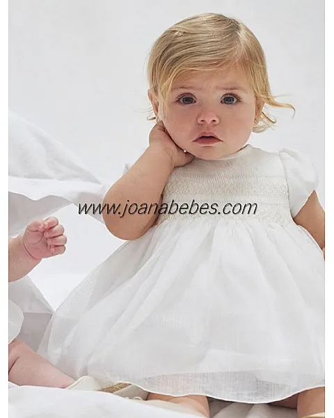 AMAYA VESTIDO EN ORGANZA BORDADO A MANO