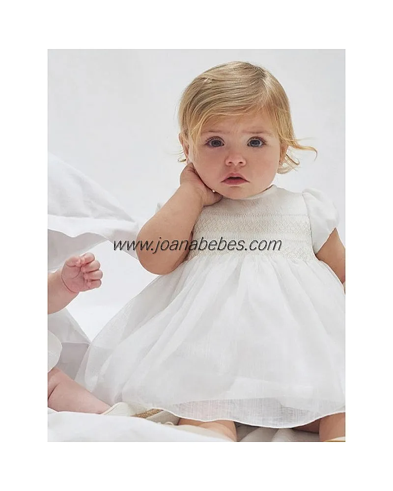 AMAYA VESTIDO EN ORGANZA BORDADO A MANO