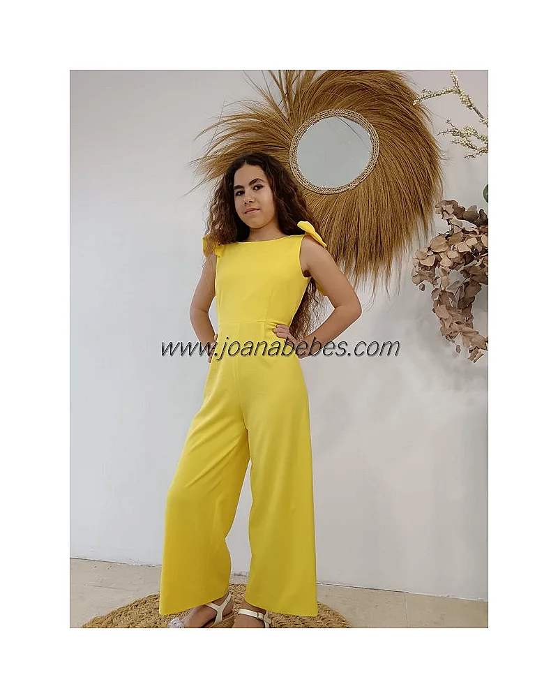 MY BELLA MOON MONO CREP CON LAZOS AMARILLO