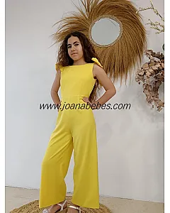 MY BELLA MOON MONO CREP CON LAZOS AMARILLO