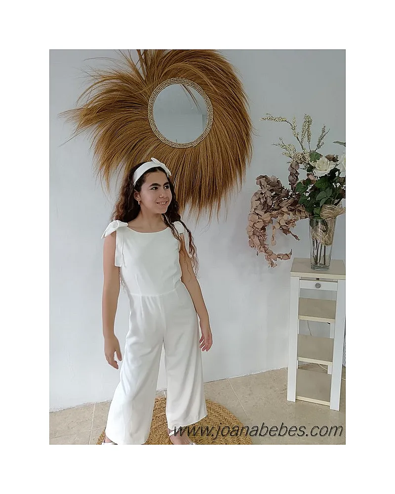 MY BELLA MOON MONO CREP CON LAZOS CRUDO