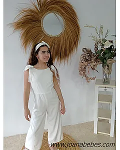 MY BELLA MOON MONO CREP CON LAZOS CRUDO