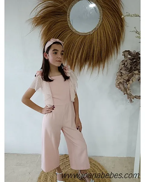 MY BELLA MOON MONO CREP VOLANTE EN MANGAS DE TUL PLUMETI