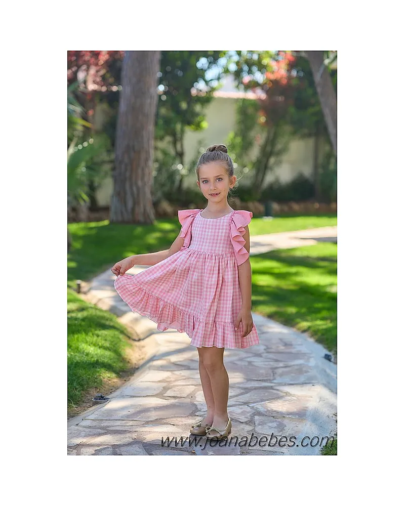 LA ORMIGA VESTIDO VICHY ROSA 1160230710