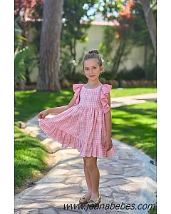 LA ORMIGA VESTIDO VICHY ROSA 1160230710