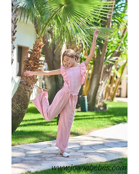 LA ORMIGA CONJUNTO VICHY ROSA