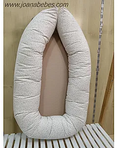 CUNA NIDO RAMITAS Y CORAZONES BEIG