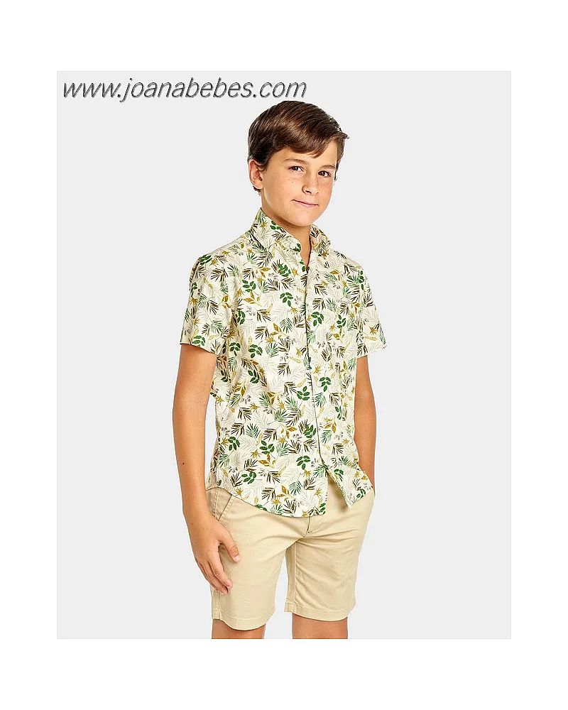 SPAGNOLO CAMISA ESTAMPADA