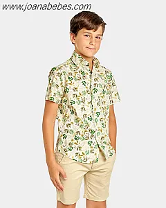 SPAGNOLO CAMISA ESTAMPADA