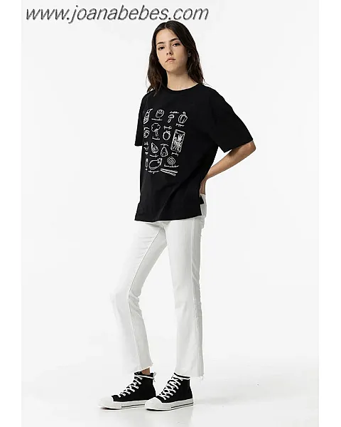 TIFFOSI Jeans Willow Cropped Flare BLANCO