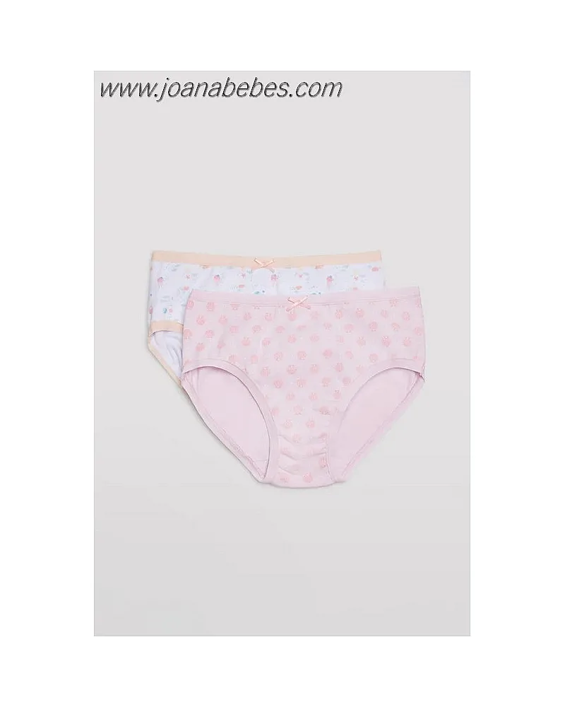 YSABEL MORA BRAGUITA NIÑA ALGODÓN PACK DE 2 ESTAMPADO MAR