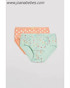 YSABEL MORA BRAGUITA NIÑA ALGODÓN PACK DE 2 TONOS VIVOS