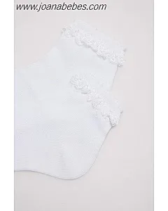 YSABEL MORA CALCETIN VOLANTE BLANCO