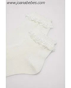 YSABEL MORA CALCETIN VOLANTE MARFIL