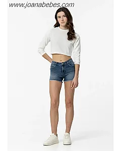 TIFFOSI Bermuda Denim de Tiro Medio