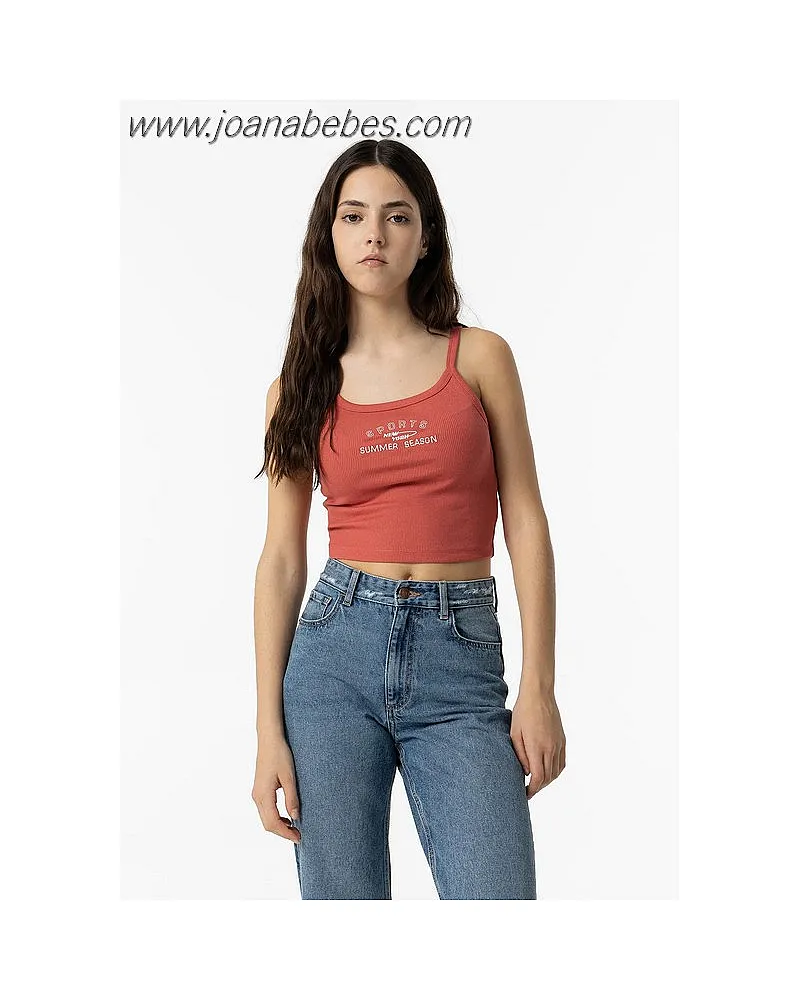 TIFFOSI Crop Top con Bordado Frontal
