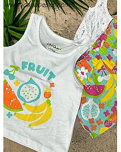 LOSAN CONJUNTO FRUTAS LKGAP0602-24002 WHITE