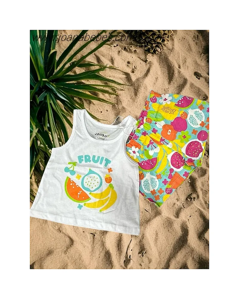 LOSAN CONJUNTO FRUTAS LKGAP0602-24002 WHITE