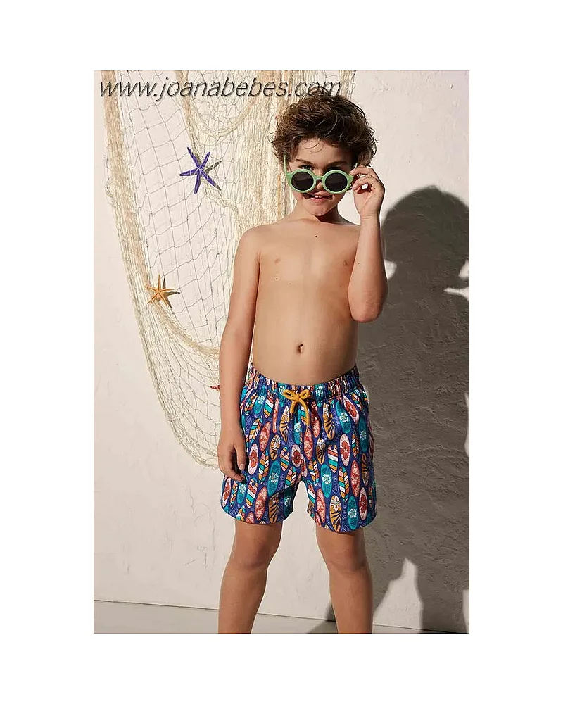 BAÑADOR SHORT NIÑO ESTAMPADO TABLAS DE SURF