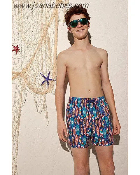 BAÑADOR JUVENIL ESTAMPADO TABLAS DE SURF