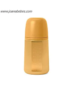 Biberón 240ml. Suavinex tetina flujo medio 308069 MOSTAZA