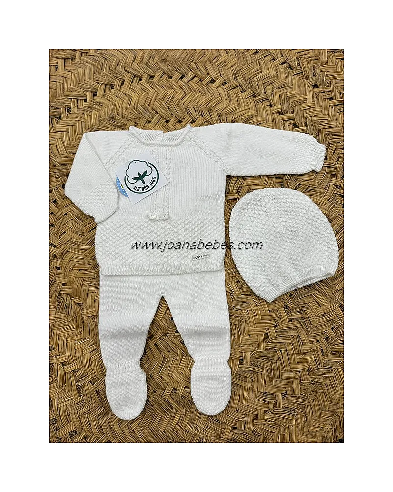 VISI CONJUNTO 3 piezas blanco