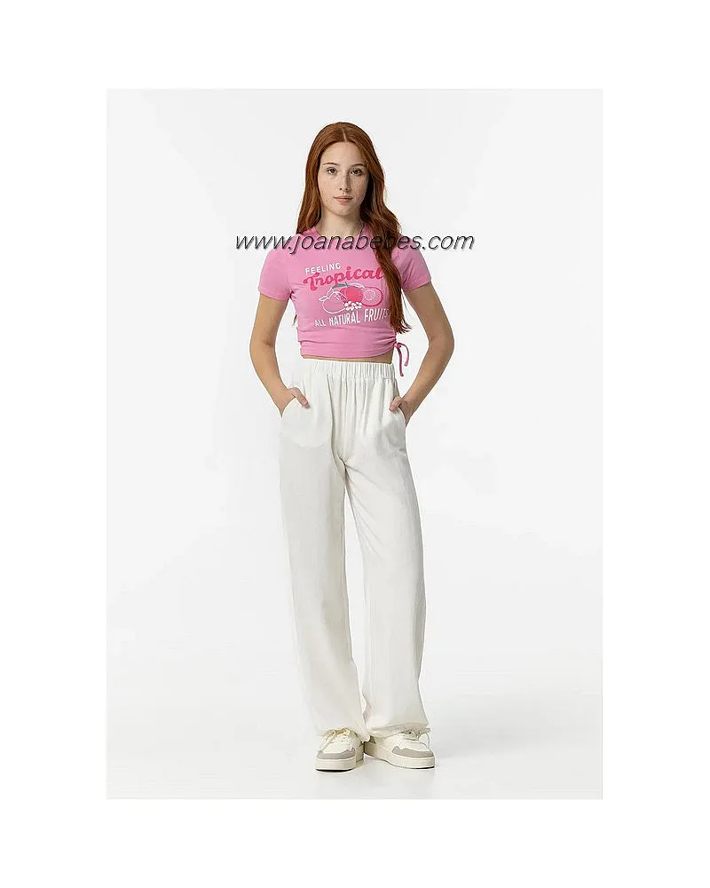 Tiffosi Pantalón Culotte Lino