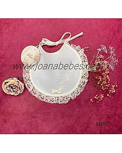 BABERO BAUTIZO TRIPLE ORGANZA PUNTILLA
