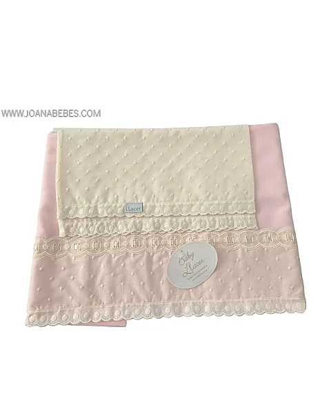 JUEGO 2 PIEZAS CARRO rosa beig