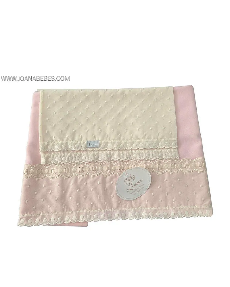 JUEGO 2 PIEZAS CARRO rosa beig