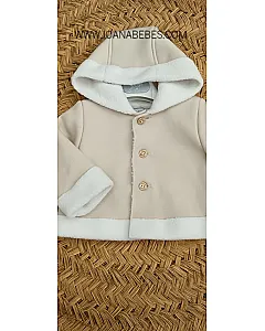 YOEDU ABRIGO DOBLE FAZ PUNTO CAMEL