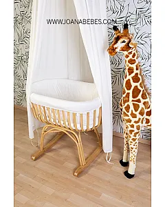 CUNA DE RATÁN - 90X70X71 CM + COLCHÓN - 77X42X4 CM - JERSEY