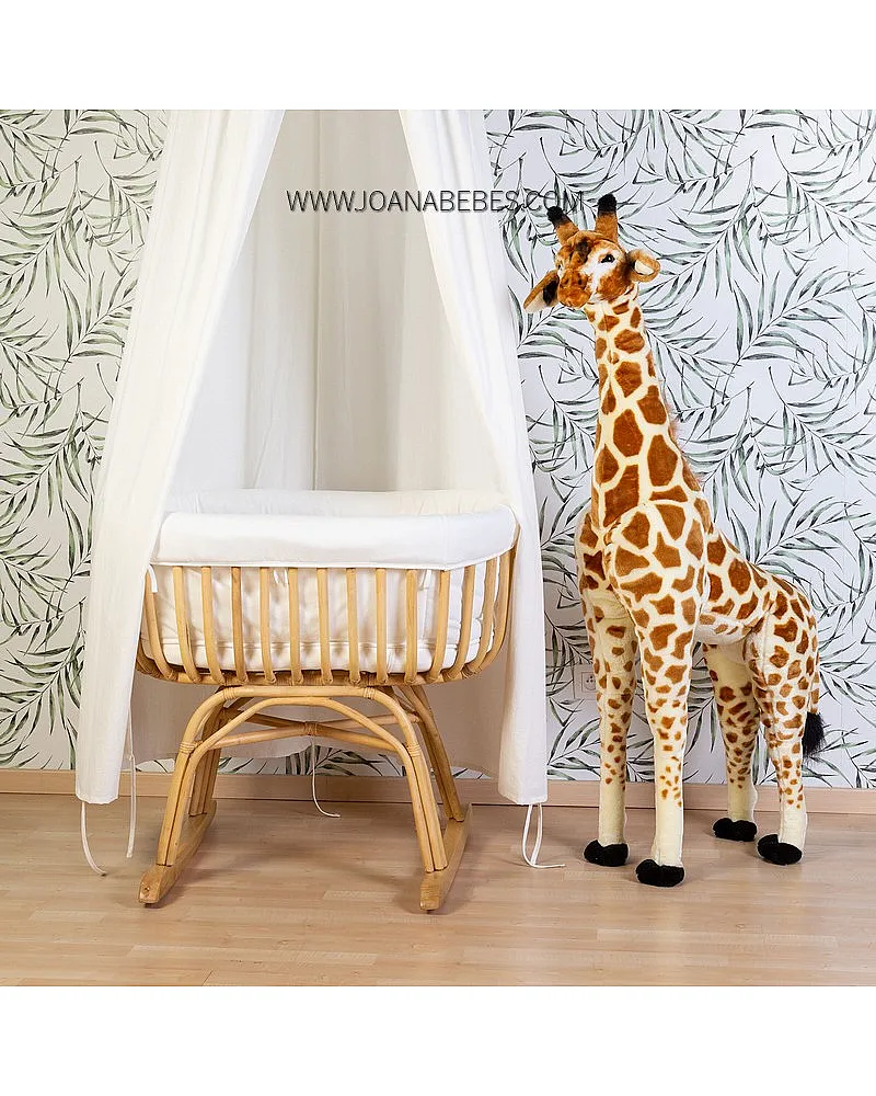 CUNA DE RATÁN - 90X70X71 CM + COLCHÓN - 77X42X4 CM - JERSEY