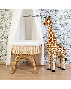 CUNA DE RATÁN - 90X70X71 CM + COLCHÓN - 77X42X4 CM - JERSEY