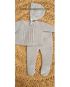 MICOLINO CONJUNTO 2P CELESTE EMPOLVADO