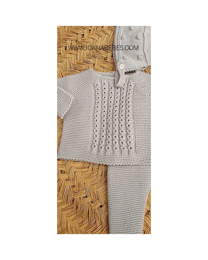 MICOLINO CONJUNTO 2P CELESTE EMPOLVADO