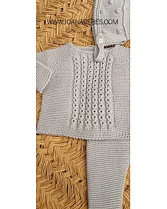 MICOLINO CONJUNTO 2P CELESTE EMPOLVADO