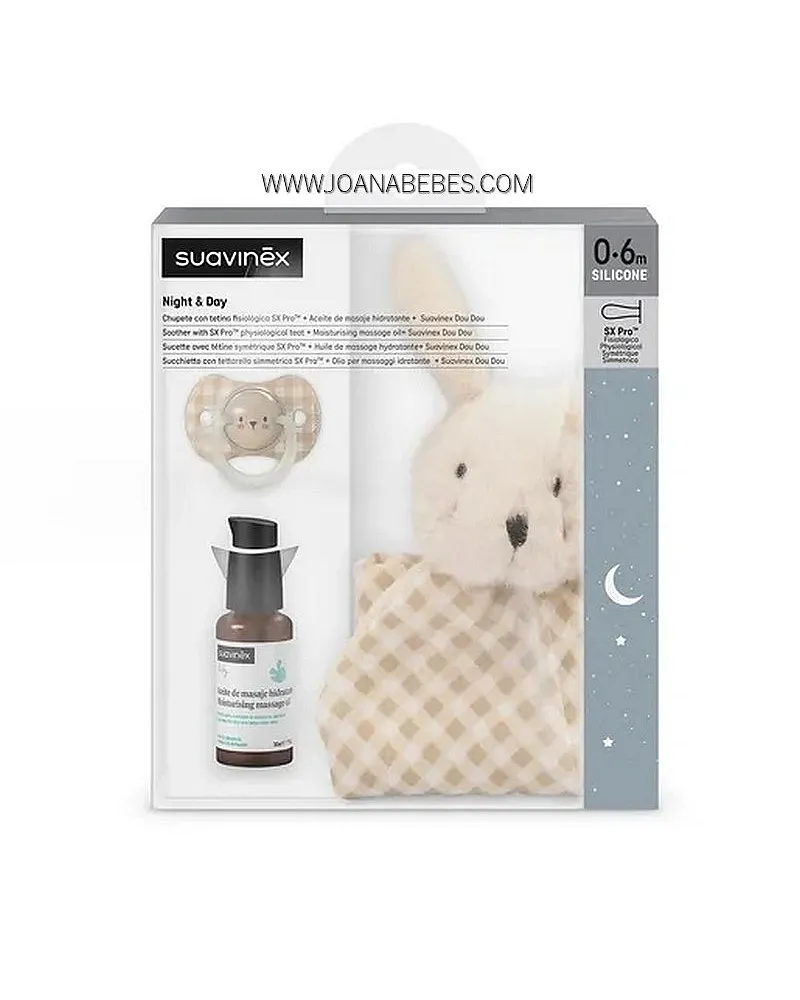 Suavinex Set Regalo de bebé Night & Day con peluche