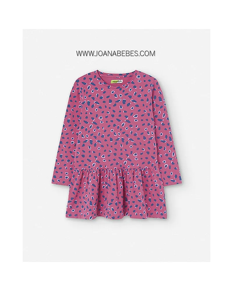 LOSAN VESTIDO ANIMAL PRINT DARK PINK