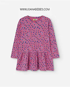 LOSAN VESTIDO ANIMAL PRINT DARK PINK