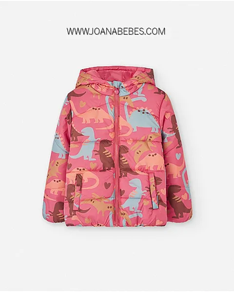 LOSAN PARKA ACOLCHADA DINOS PINK