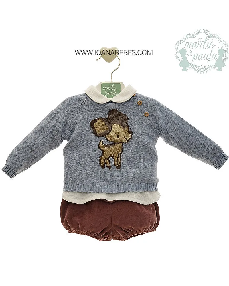 MARTA Y PAULA CONJUNTO 3 PIEZAS FAMILIA HANOI