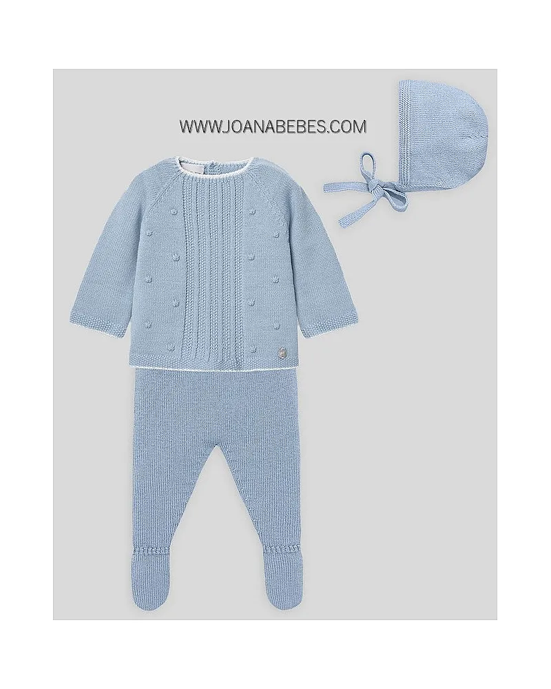 PAZ RODRIGUEZ CONJUNTO 3P REGALO AZUL NUBE